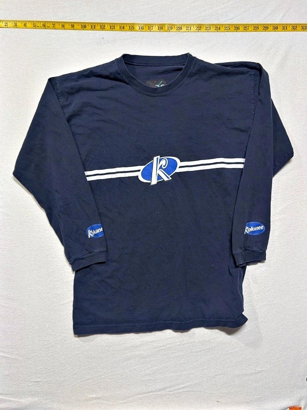 Vintage 90s Kokanee Black Graphic Long Sleeve Shirt beer shirt